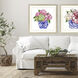Pretty Petals Pink and Blue and Green and White Framed Art