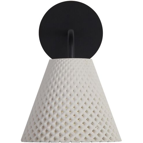 Clarus LED 6.25 inch White Sandstone Cement Outdoor Wall Sconce