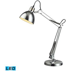 Ingelside 26 inch 6.00 watt Chrome Desk Lamp Portable Light in LED