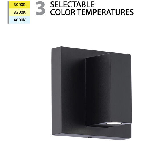 Vue LED 4 inch Black Outdoor Wall Light