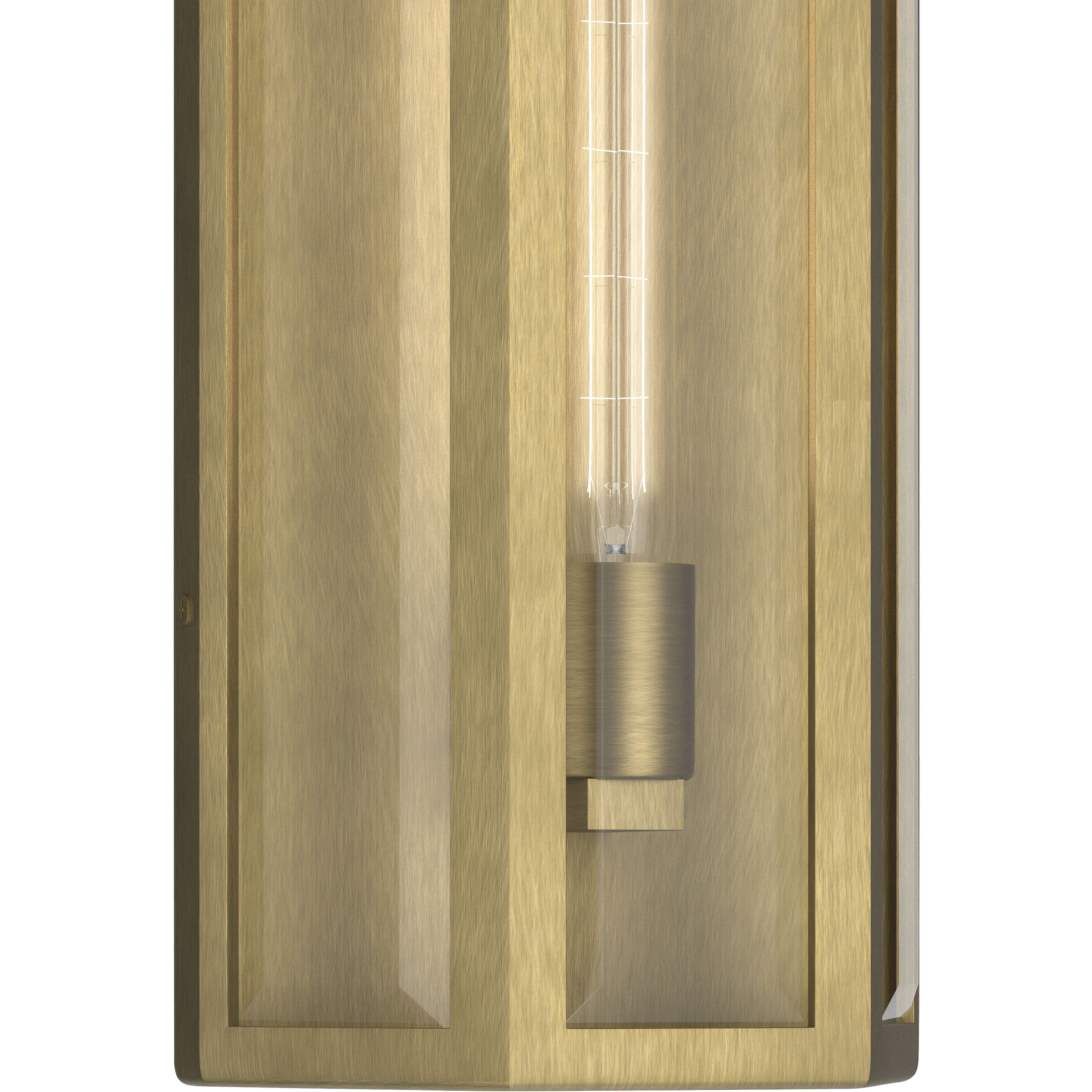 Berens 1 Light 20 inch Natural Brass Outdoor Wall Light