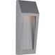 Wedge LED 11 inch Brushed Aluminum Outdoor Outdoor Wall Mount, Small