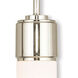 Weston 1 Light 4.75 inch Polished Nickel Single Pendant Ceiling Light