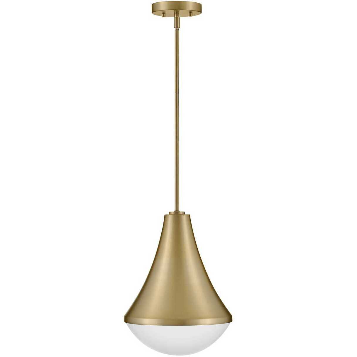 Haddie LED 11 inch Lacquered Brass Pendant Ceiling Light
