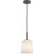 Veo 1 Light 6.42 inch Bronze Interior Pendant Light Ceiling Light