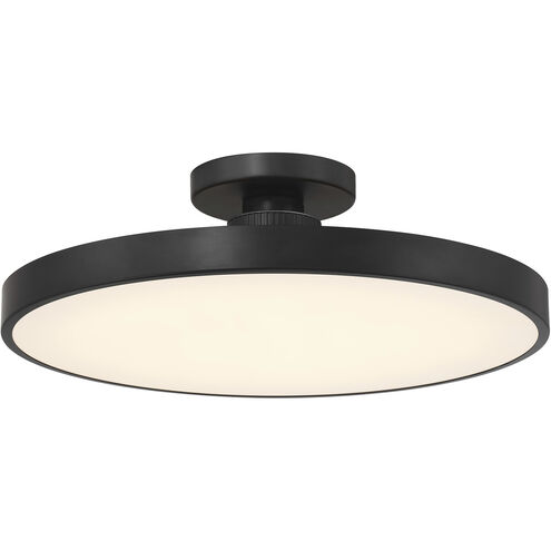 Thayer LED 20 inch Matte Black Semi-Flush Ceiling Light