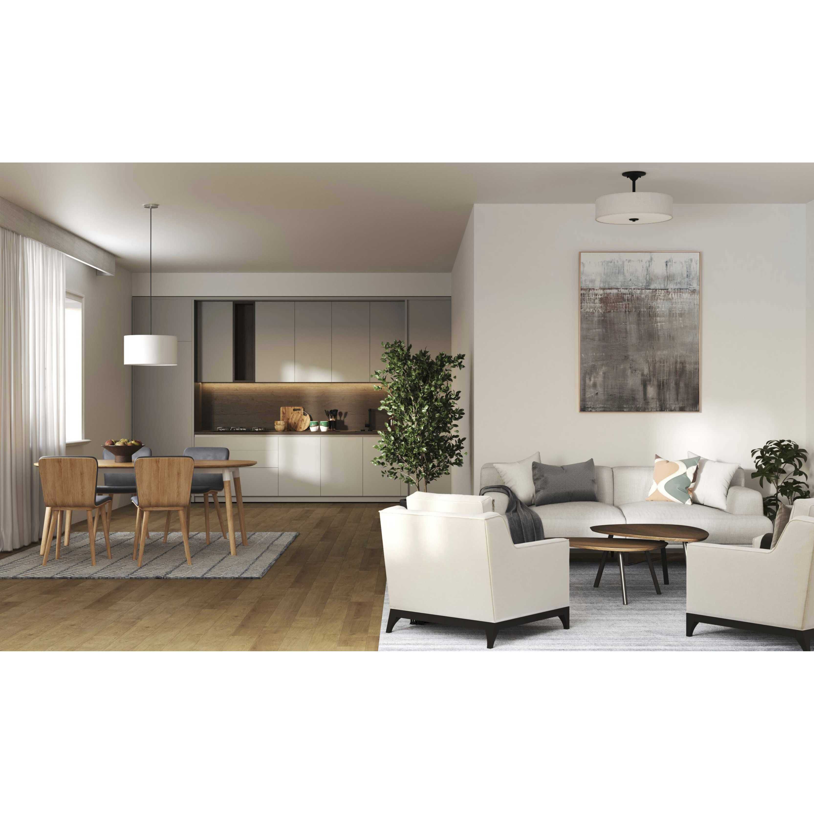 Inspire 3 Light 18 inch Graphite Semi-Flush Mount Ceiling Light