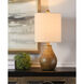 Signature 21 inch 100 watt Brown Table Lamp Portable Light