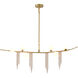 Canada 6 Light 4 inch Gold Chandelier Ceiling Light