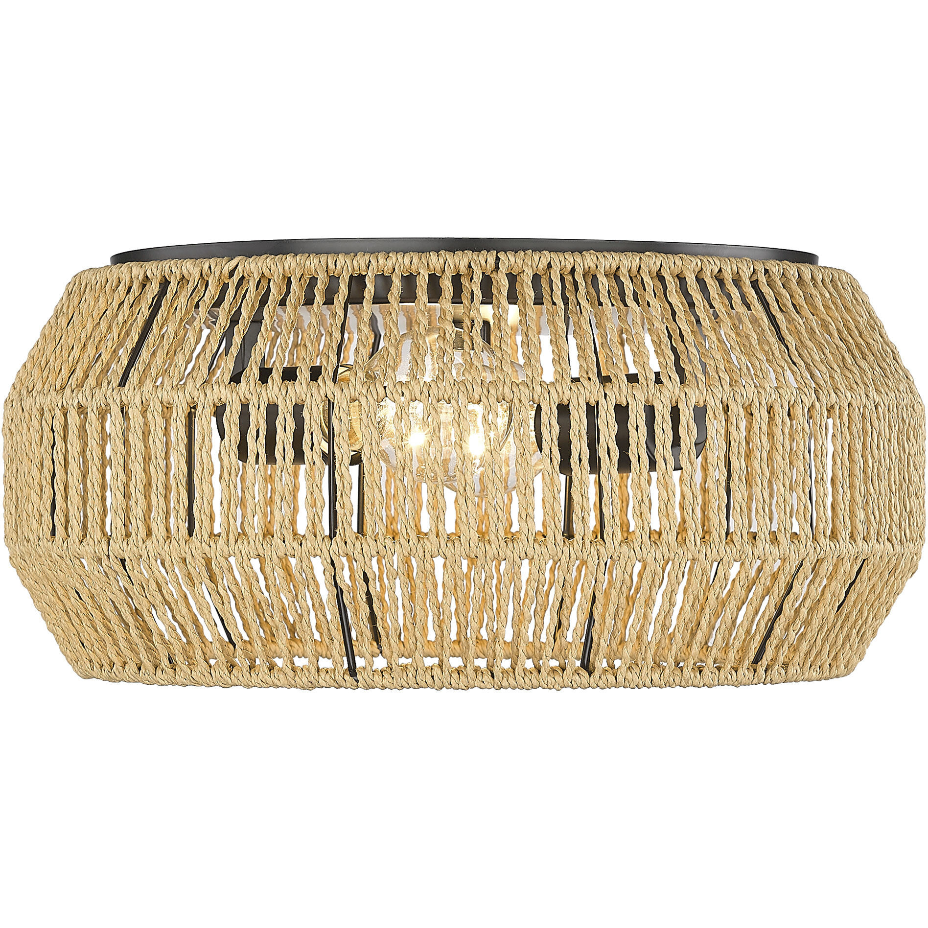 Marlee 2 Light 14.13 inch Matte Black Flush Mount Ceiling Light