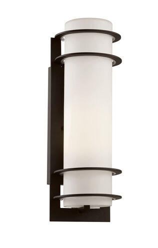 Zephyr 1 Light 16 inch Black Outdoor Wall Lantern