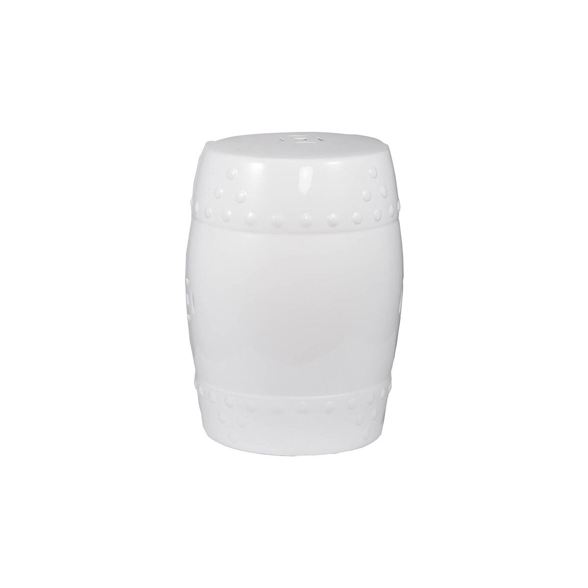 Zella 18 inch White Stool