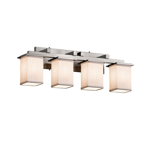 Textile 29.25 inch Dark Bronze Bath Bar Wall Light