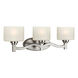 Signature 3 Light 24 inch Brushed Nickel Vanity Light Wall Light