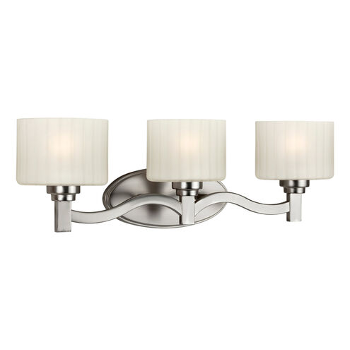 Signature 3 Light 24 inch Brushed Nickel Vanity Light Wall Light