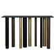 Tessio 48 X 15 inch Matte Black with Brass and Aged Brass Console