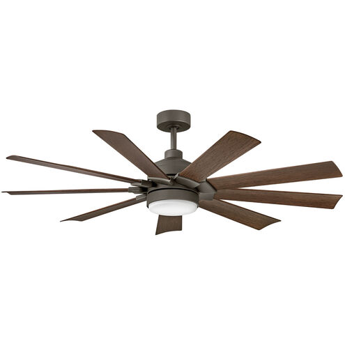 Turbine 60 inch Metallic Matte Bronze with Walnut Blades Fan