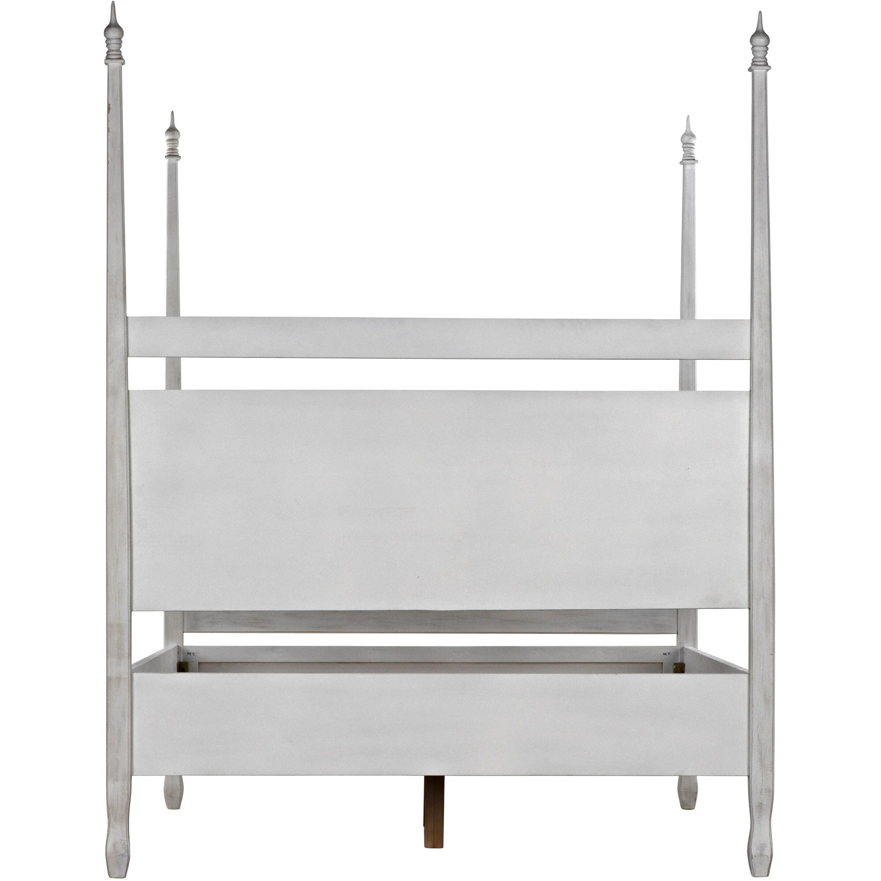 Venice White Wash Bed, Queen