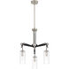 Pullman Junction 3 Light 20 inch Coal / Brushed Nickel Chandelier Ceiling Light