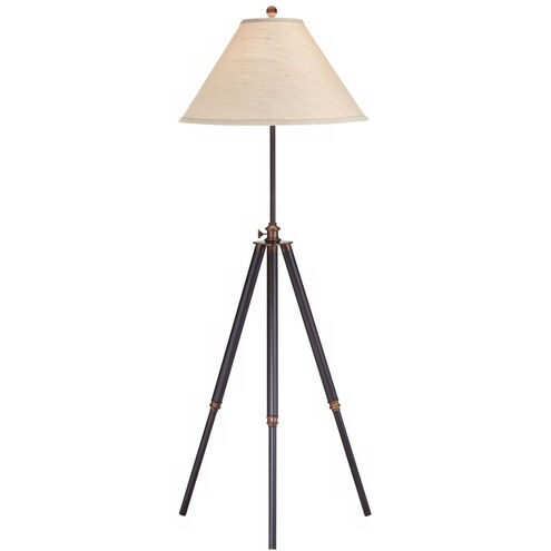 Pacific Coast 60 inch 150.00 watt Bronze-Amt Tripod Floor Lamp Portable Light 