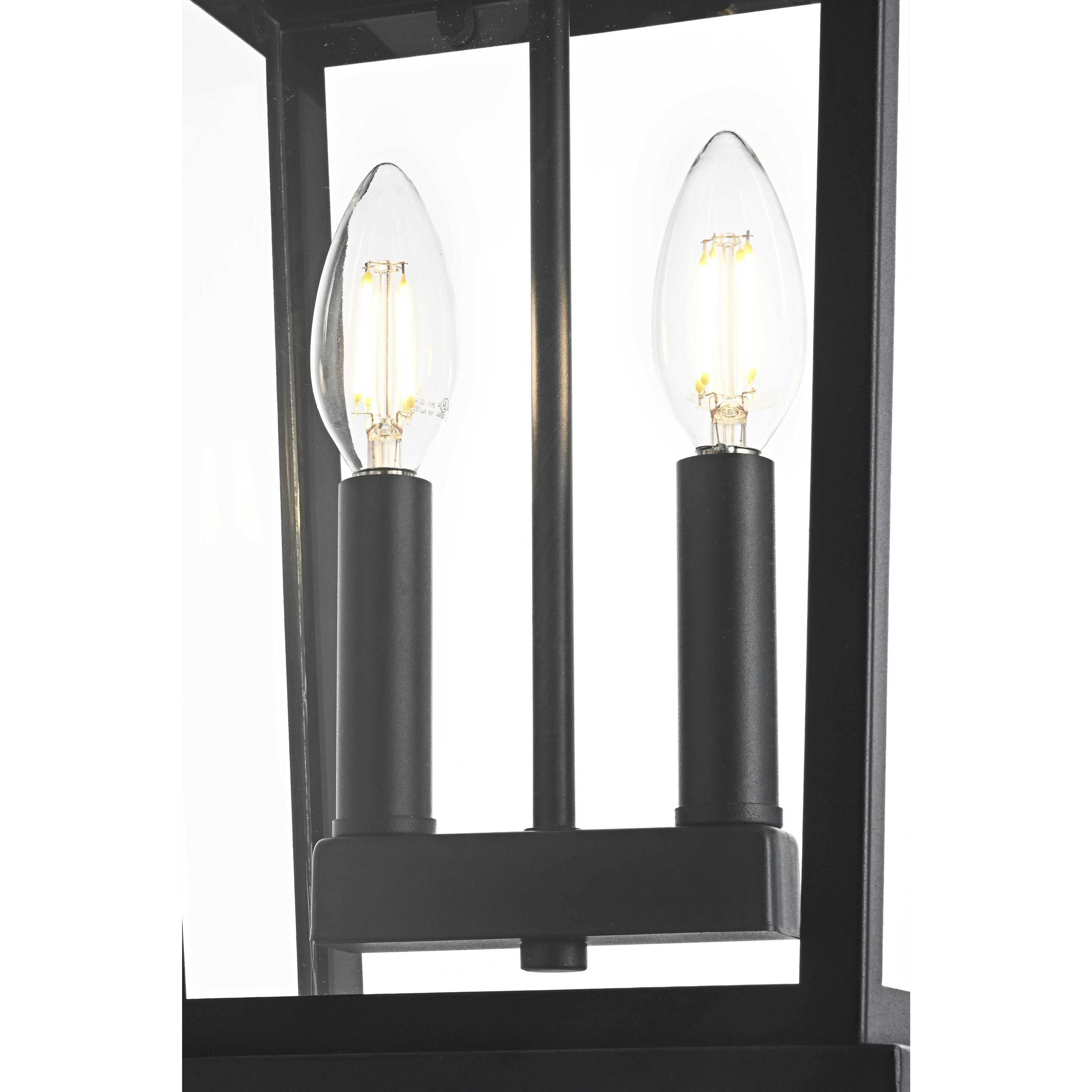 Berks 2 Light 6 inch Black Outdoor Pendant