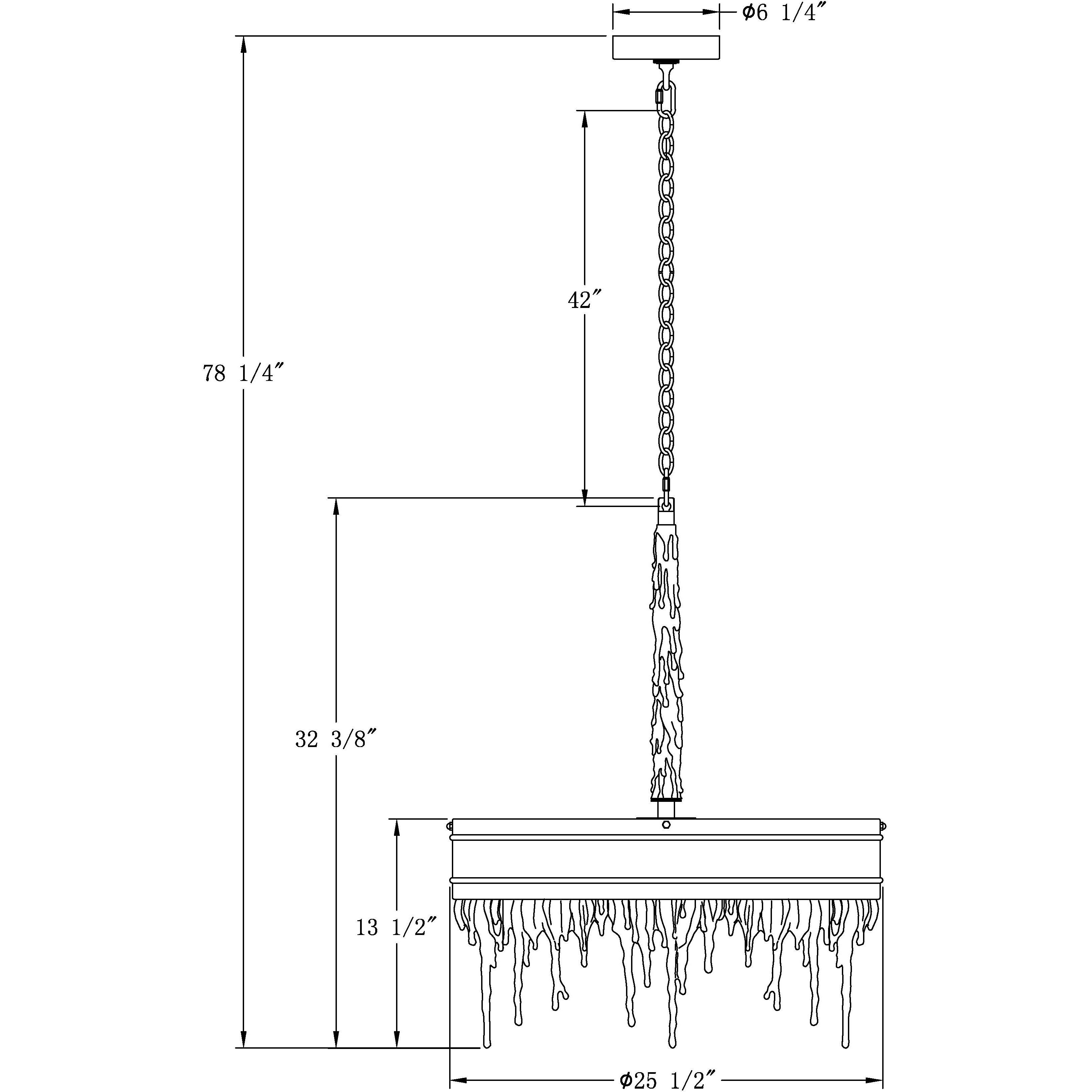 Natalie 5 Light 25.5 inch Antique Brass Chandelier Ceiling Light