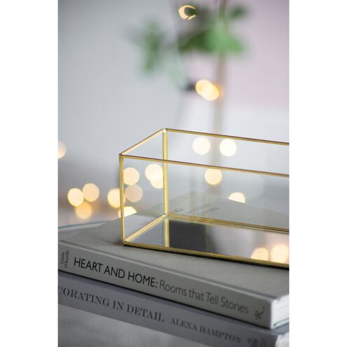 Anita 5 inch Clear/Gold Box