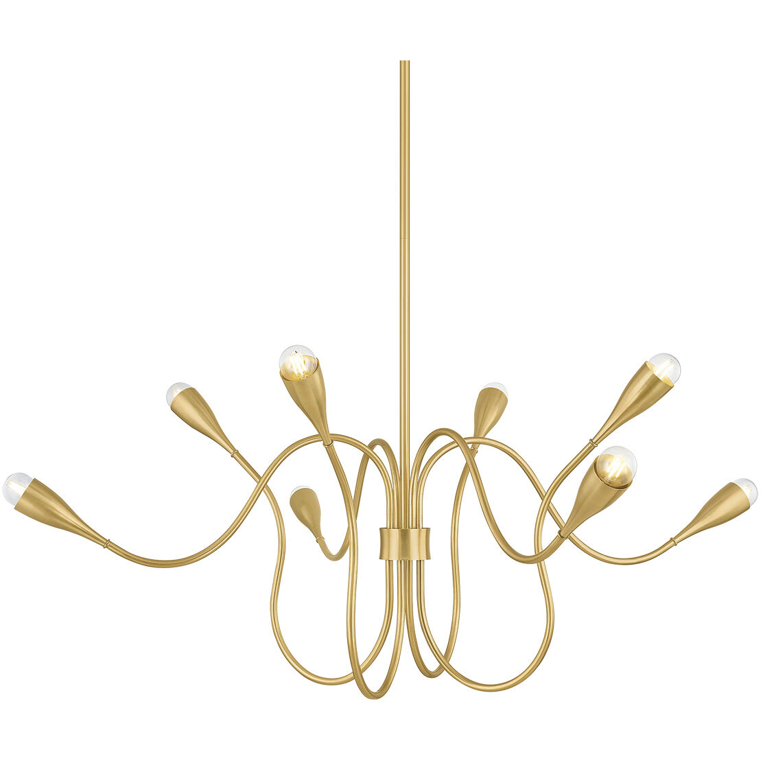 Anaise 8 Light 47.75 inch Aged Brass Chandelier Ceiling Light
