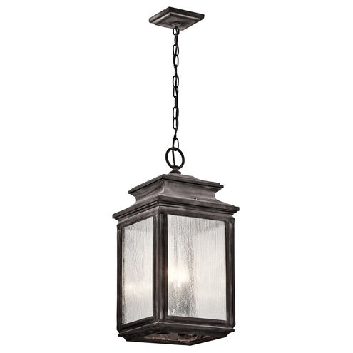 Wiscombe Park 4 Light 11 inch Weathered Zinc Outdoor Hanging Pendant