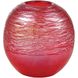 Cerise Red Holiday Vase
