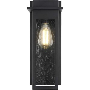 Dunton 1 Light 15 inch Black Outdoor Wall Sconce