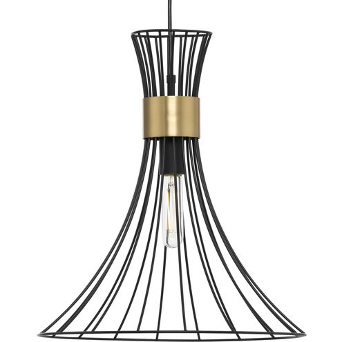 Lorin 1 Light 18 inch Matte Black Pendant Ceiling Light