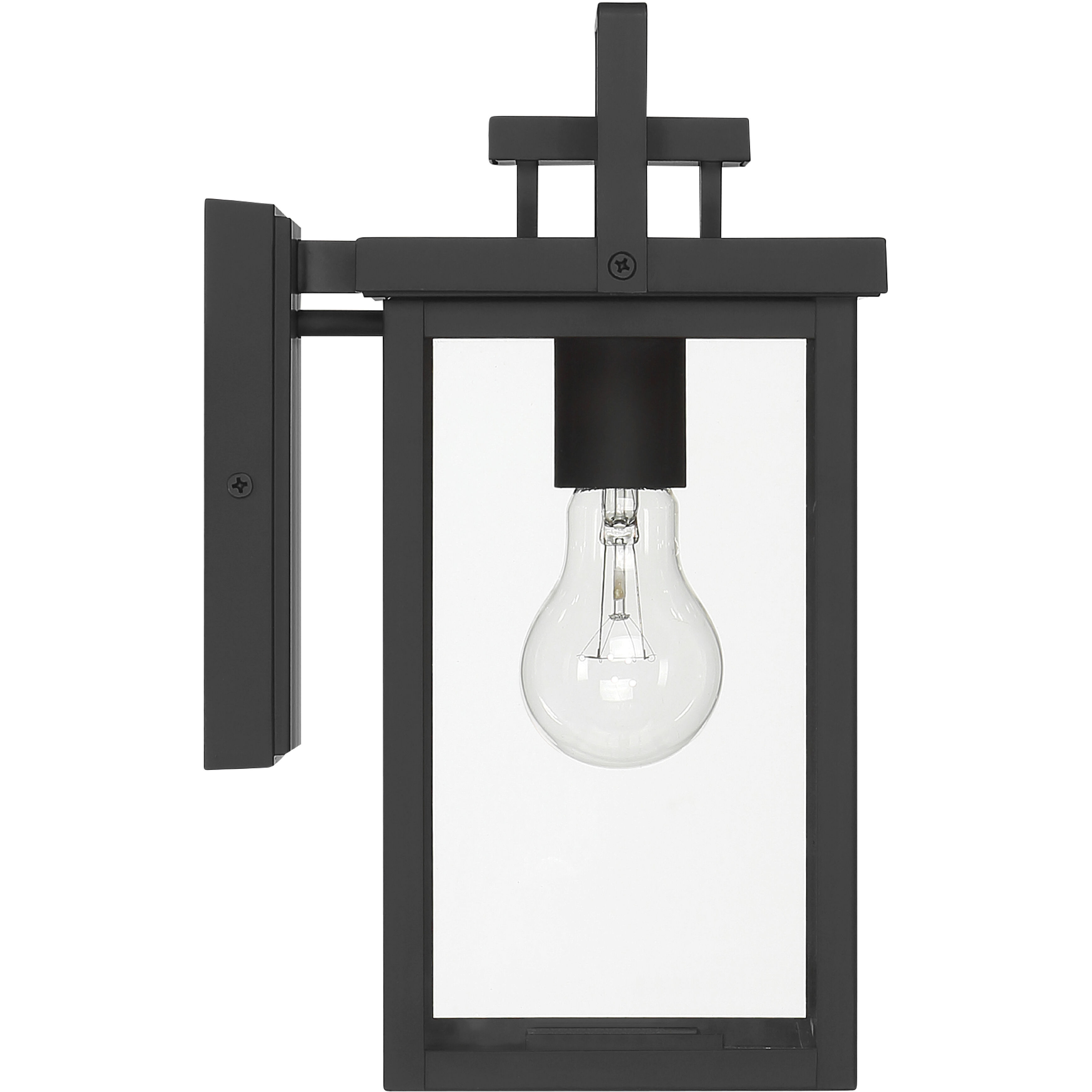 Timbergrove 1 Light 12.25 inch Matte Black Outdoor Wall Light, Small