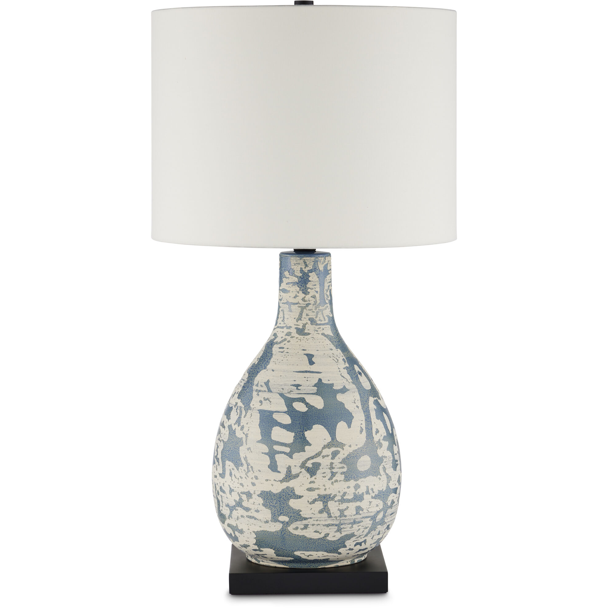 Ostracon 28.5 inch 150 watt Vintage Blue Table Lamp Portable Light