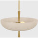 AERIN Pascal LED 19 inch Hand-Rubbed Antique Brass Bowl Pendant Ceiling Light