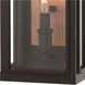 Sutcliffe LED 14 inch Oil Rubbed Bronze with Antique Copper Outdoor Wall Mount Lantern, Small