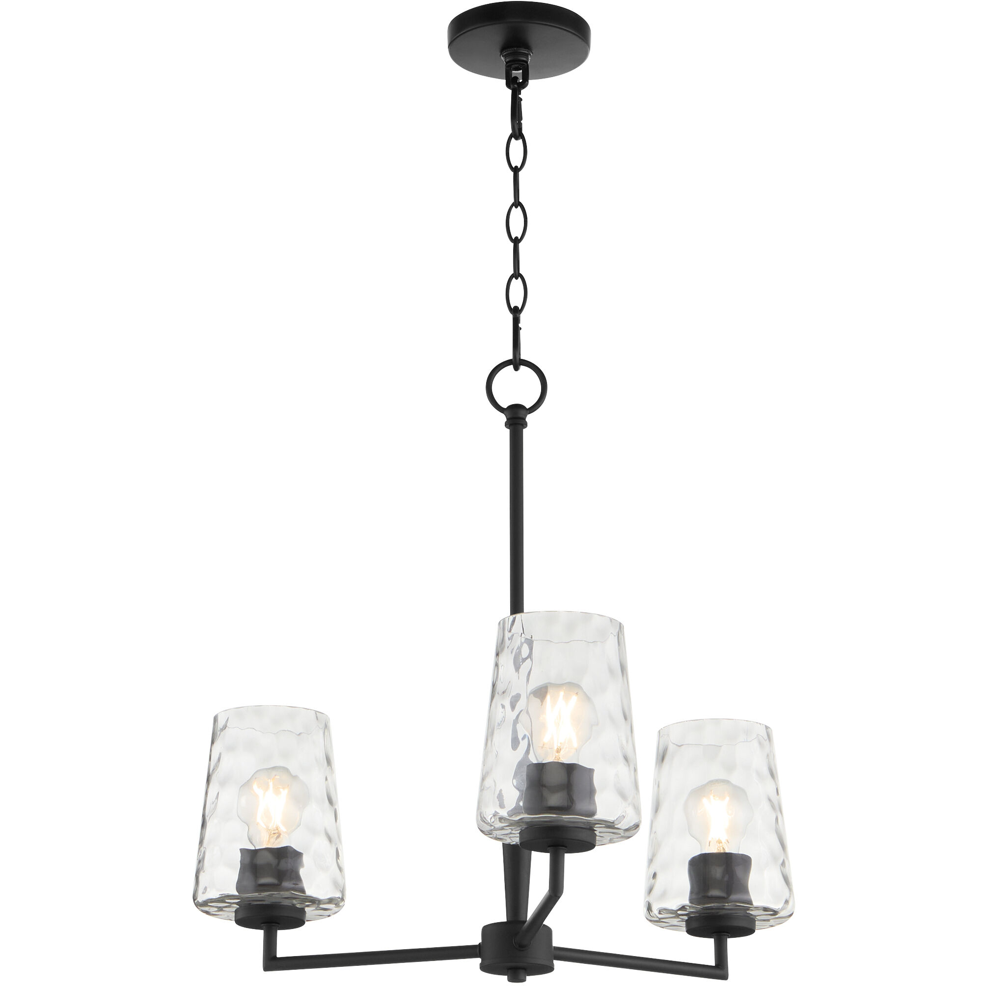 Goodwin 3 Light 22 inch Matte Black Chandelier Ceiling Light