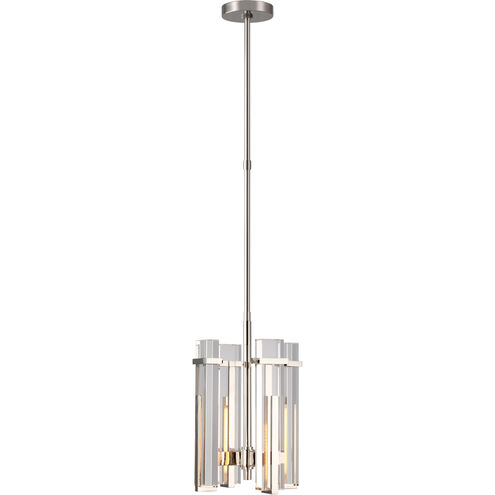 Ian K. Fowler Malik LED 12 inch Polished Nickel Chandelier Ceiling Light, Small