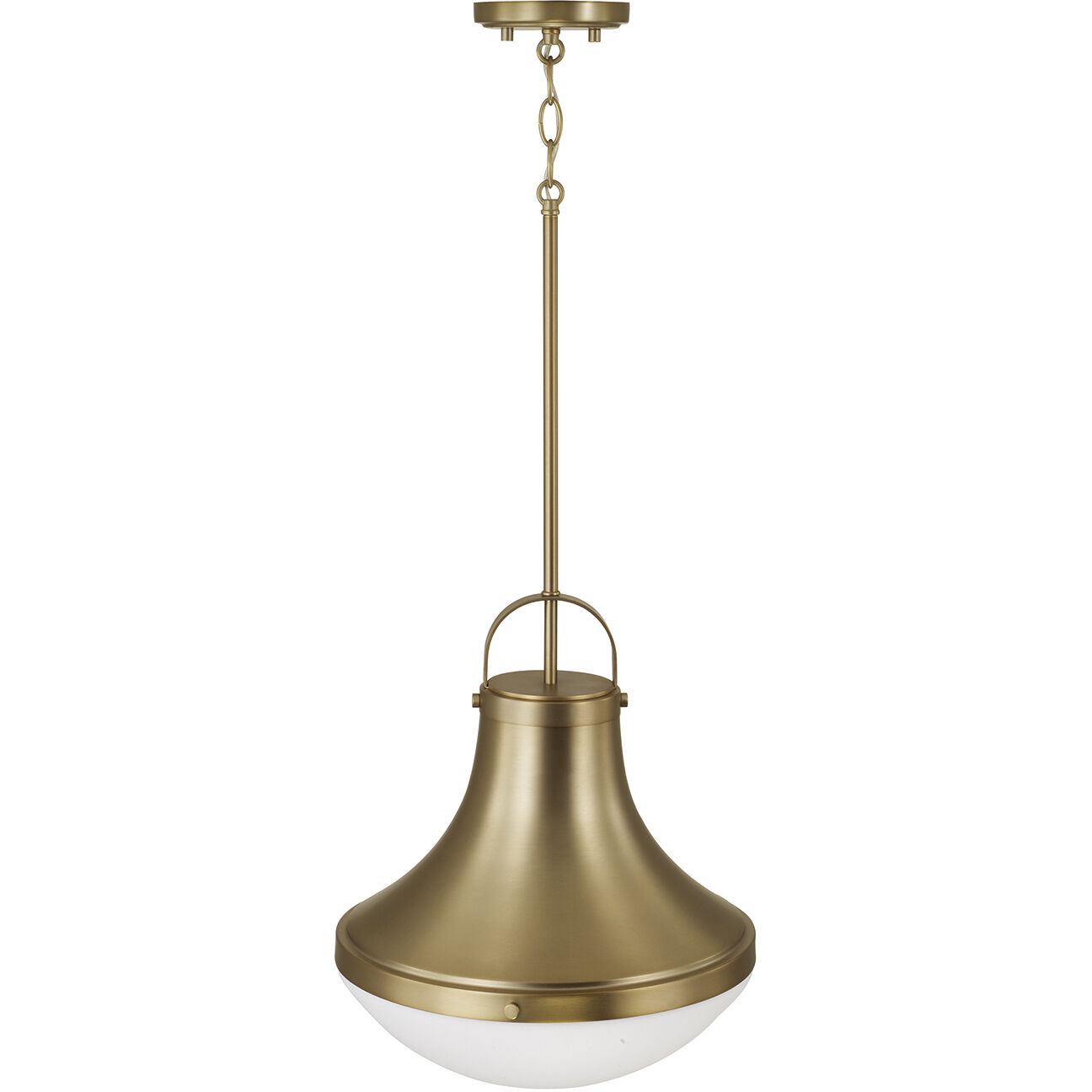 Arlo 1 Light 14 inch Aged Brass Pendant Ceiling Light