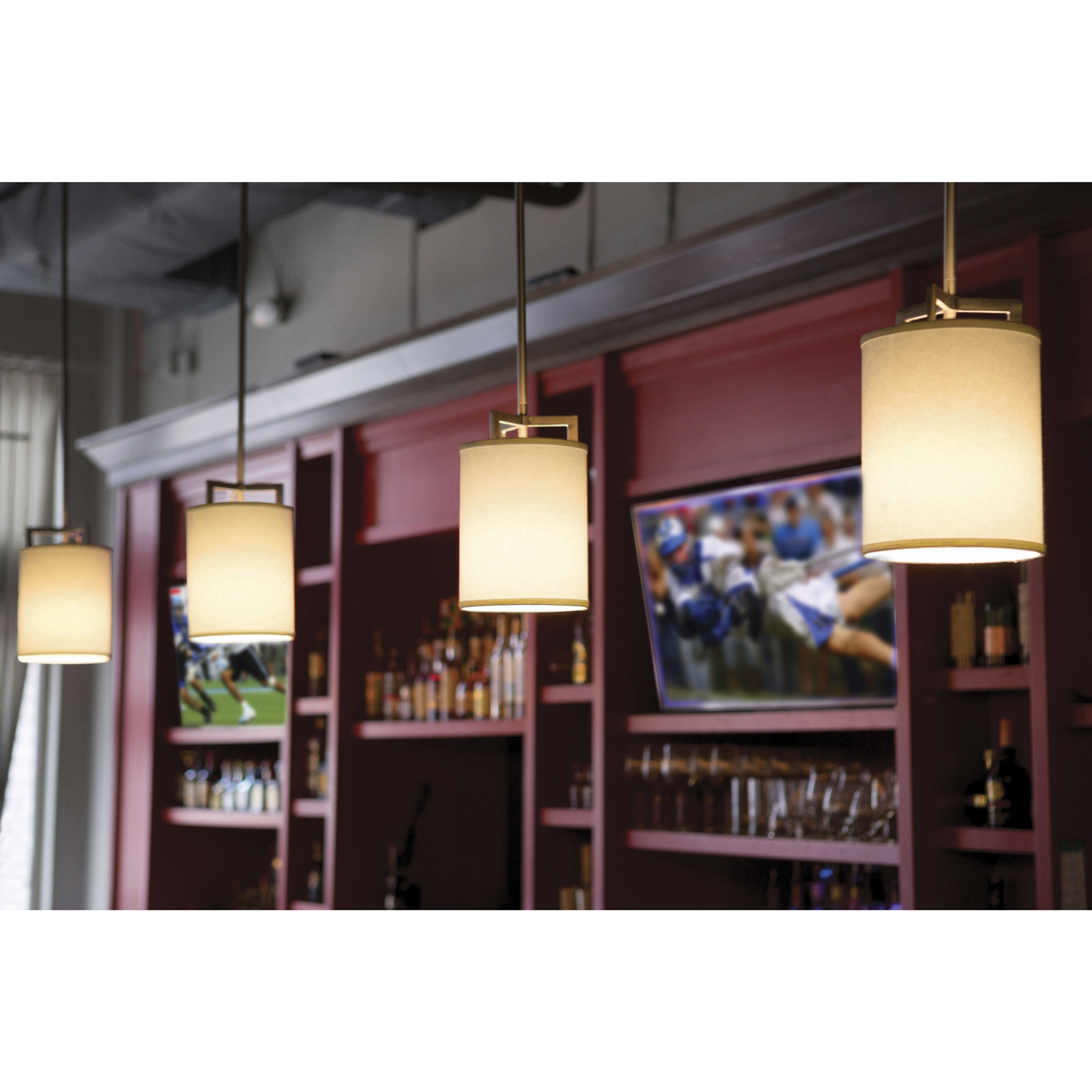 Hampton 1 Light 7 inch Antique Nickel Indoor Mini Pendant Ceiling Light