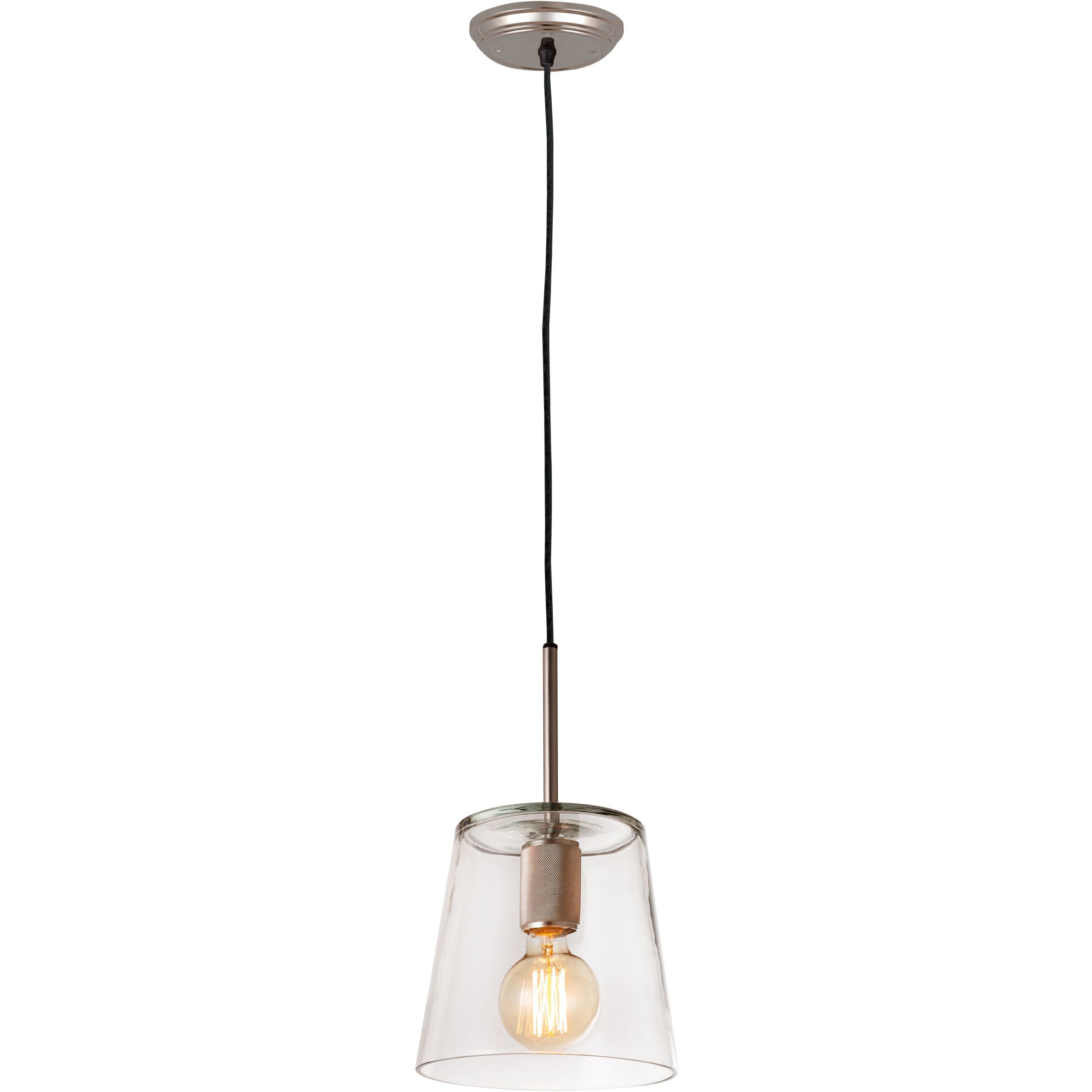 Netta 1 Light 8 inch Satin Nickel Mini Pendant Ceiling Light