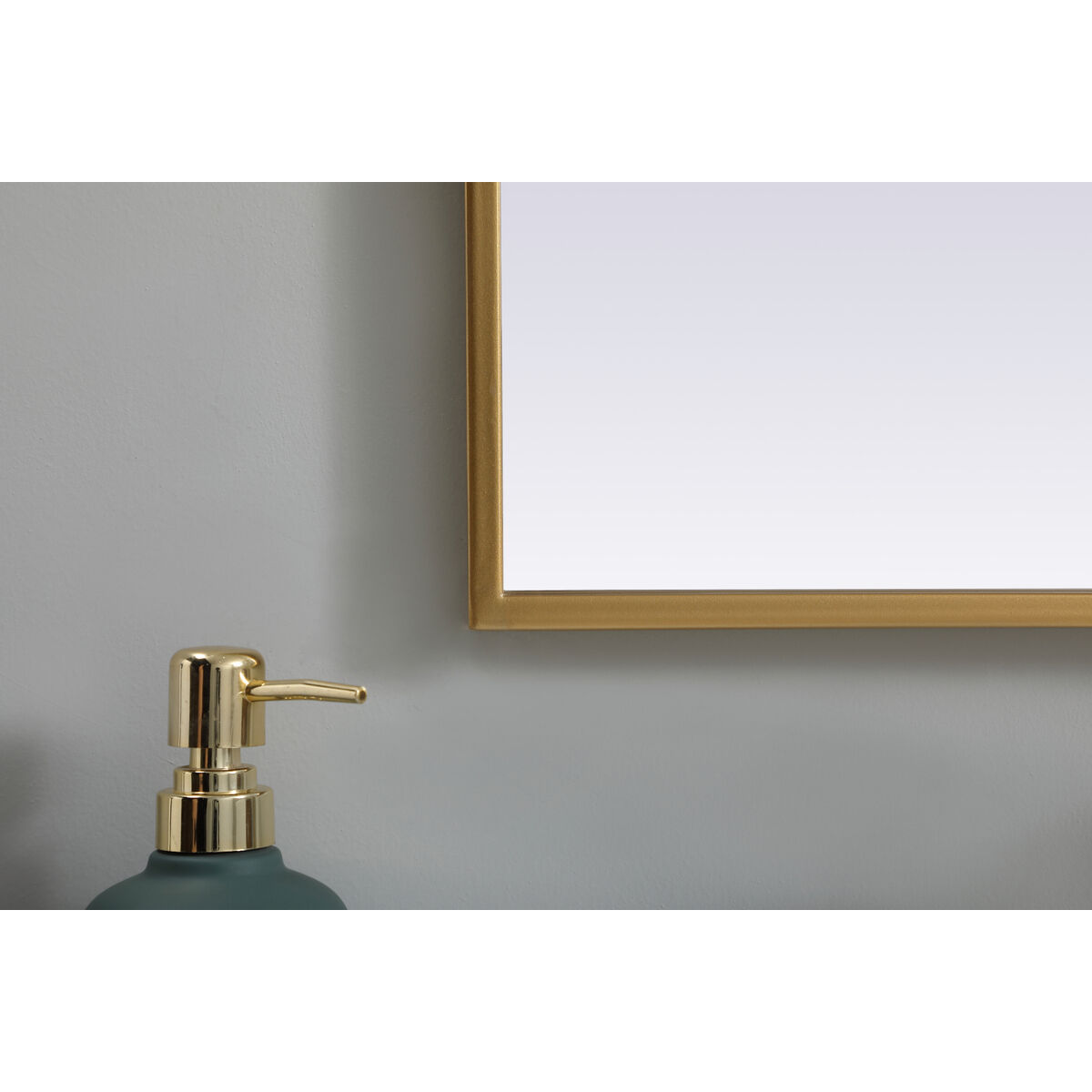 Ayra 36 X 30 inch Brass Mirror in 30 x 36