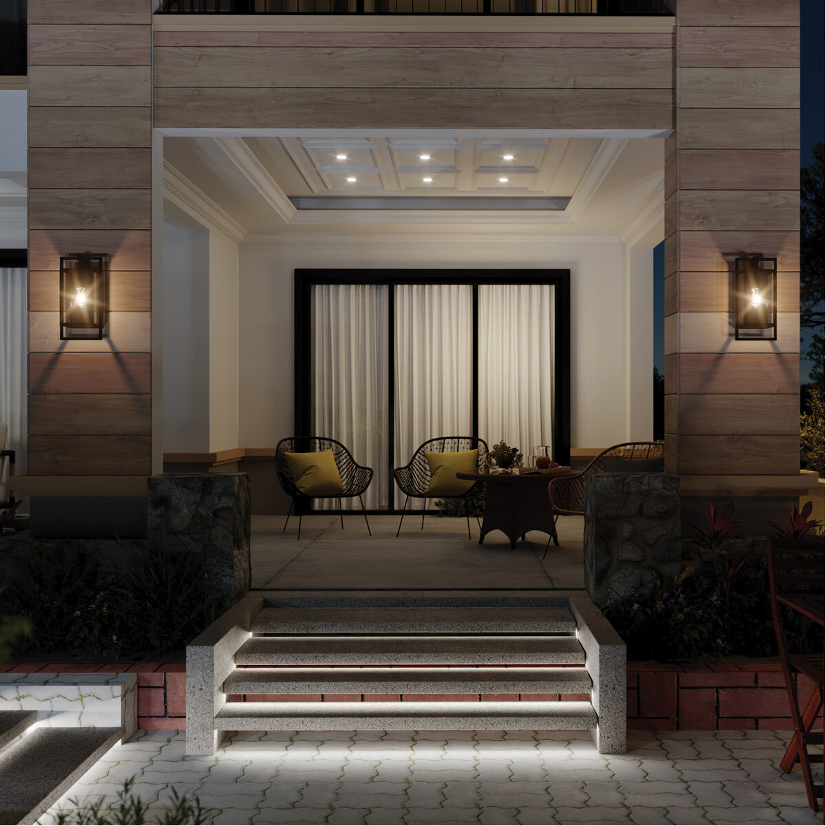 Goson 1 Light 16 inch Black Outdoor Wall Mount, Medium