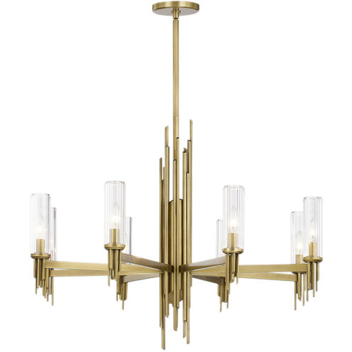 Torres 8 Light 36.13 inch Vintage Brass Chandelier Ceiling Light