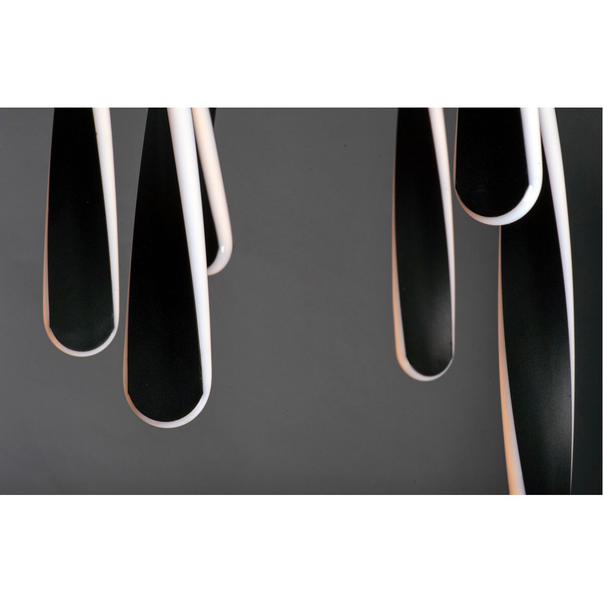 Pirouette LED 16 inch Black Multi-Light Pendant Ceiling Light