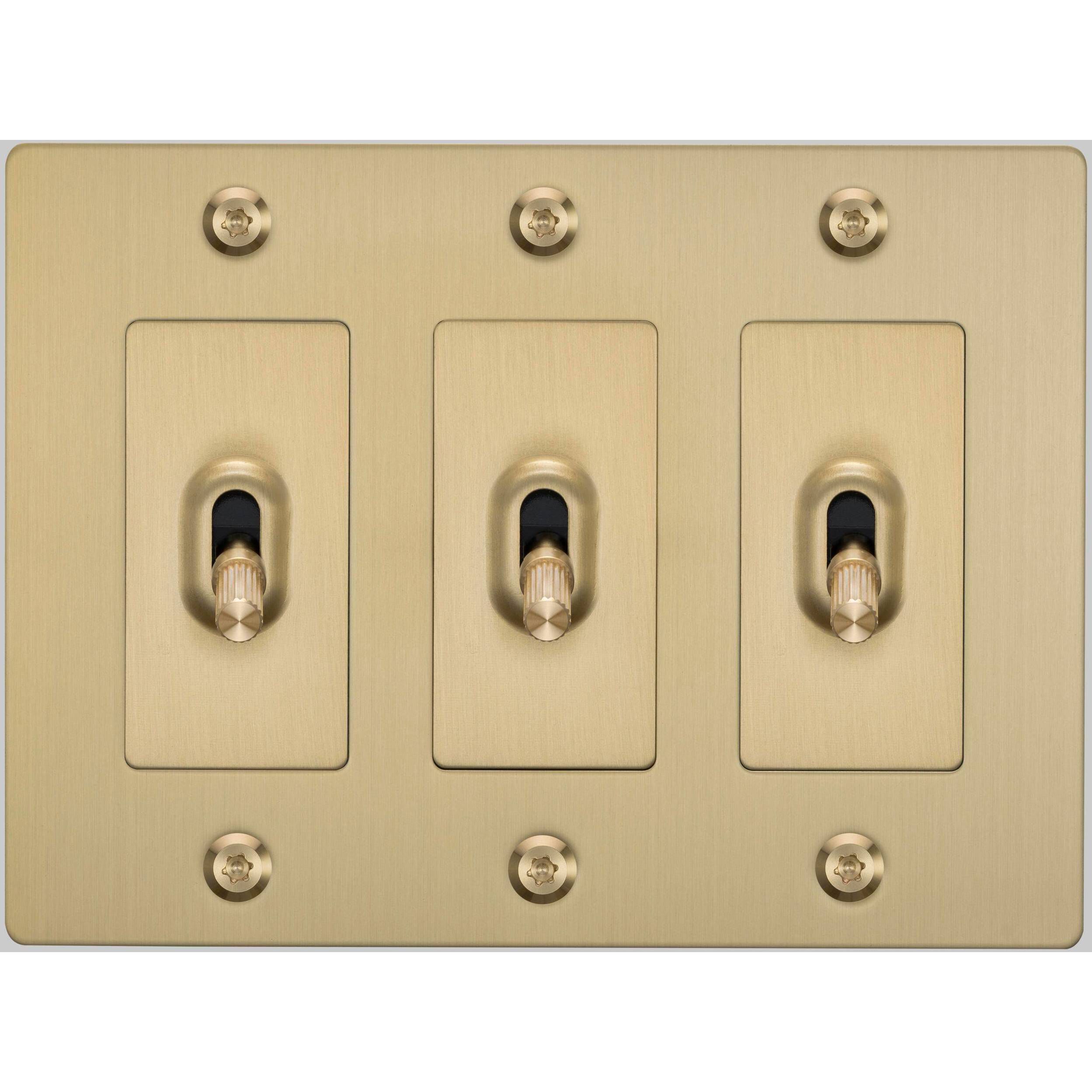 3G Toggle 120-277 Brass Light Switch