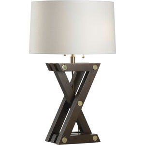 Zander 22 inch 60.00 watt Brown and Gold Table Lamp Portable Light