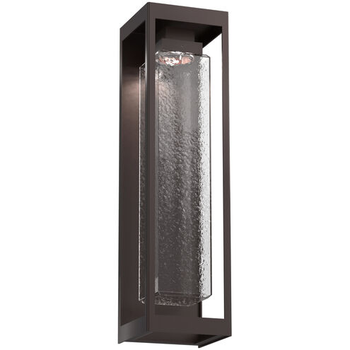Outdoor Maison LED 26 inch Statuary Bronze Outdoor Sconce in Clear Hammered