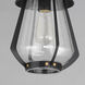 Mariner 1 Light 7.5 inch Black and Antique Brass Outdoor Pendant, Medium