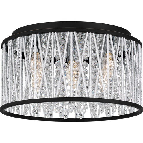 Celeste 5 Light 16.25 inch Matte Black Flush Mount Ceiling Light